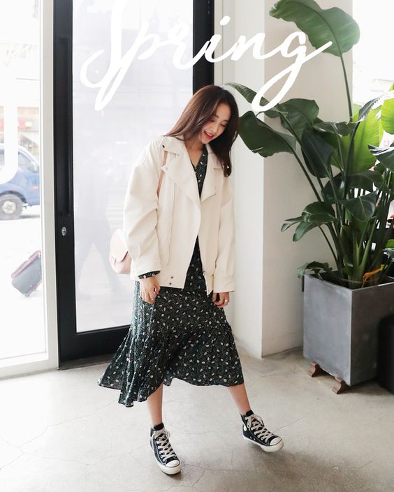 高筒帆布鞋　帆布鞋穿搭